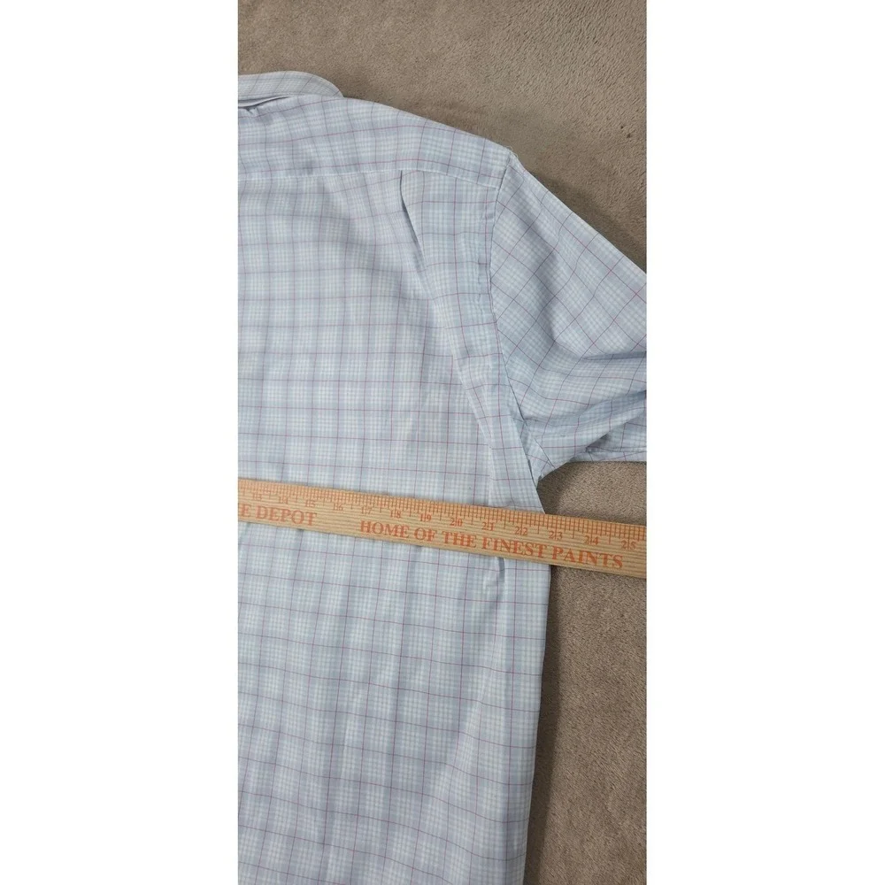 J. Crew Ludlow Dress Shirt Men 17/34 Blue Plaid Slim Fit AA836 L/S Button up NEW
